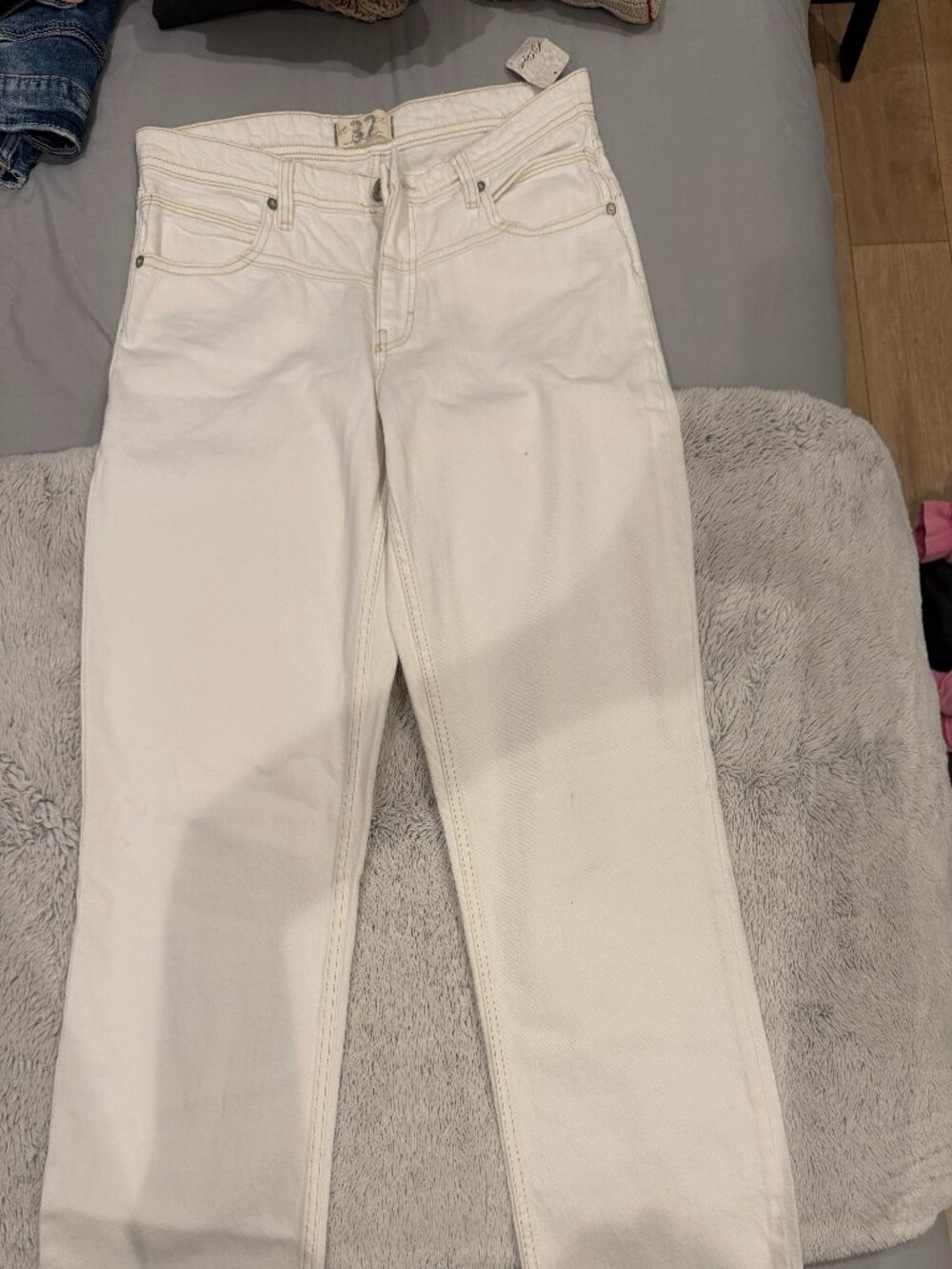 White Free People Jeans